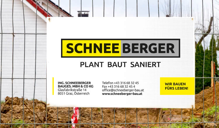 Schneeberger Bau  Plakat